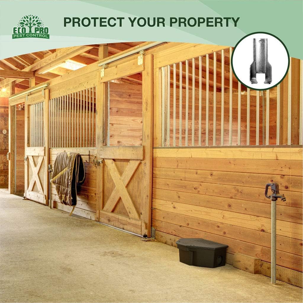 Eco Pro bait stations feature discreet, professional design blends with surroundings.