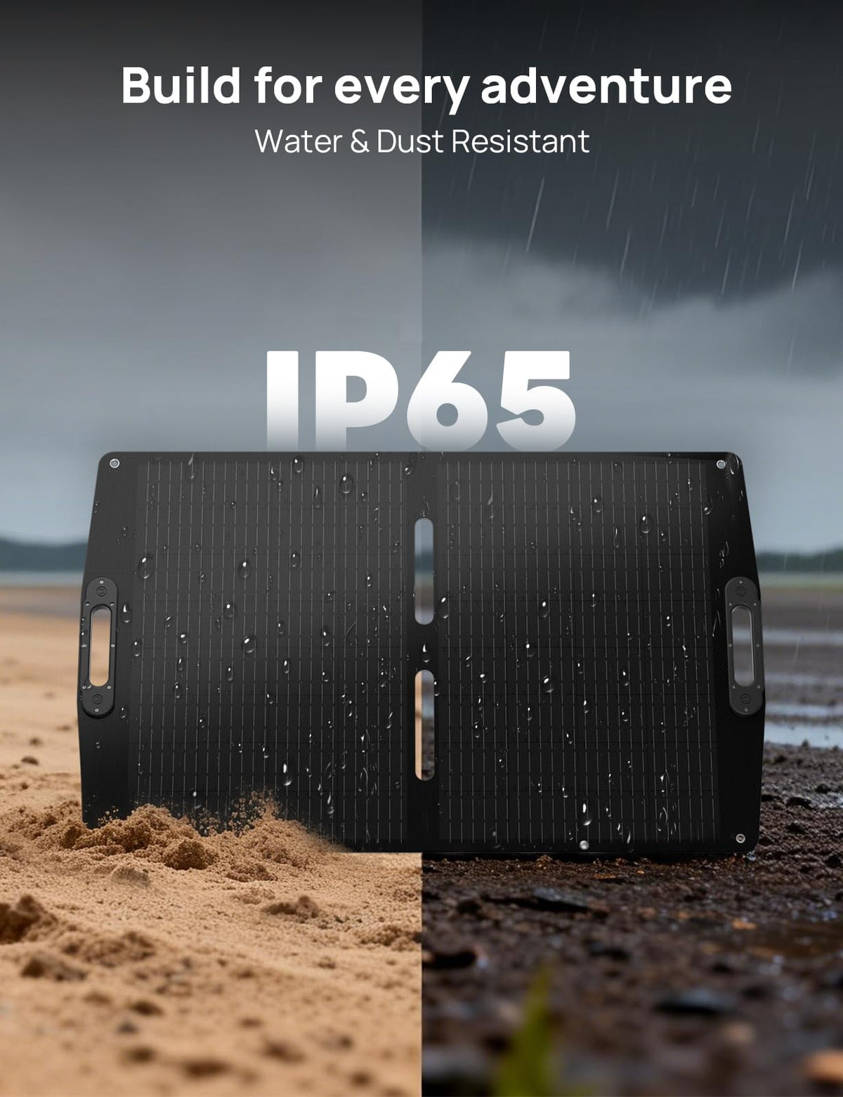 ECO-WORTHY 100W waterproof-dustproof panel withstands harsh outdoor conditions