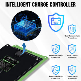 Eco-Worthy LED status indicator showing charging progress at a glance