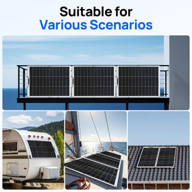 Eco-Worthy ideal for RVs, boats, and curved roofs.