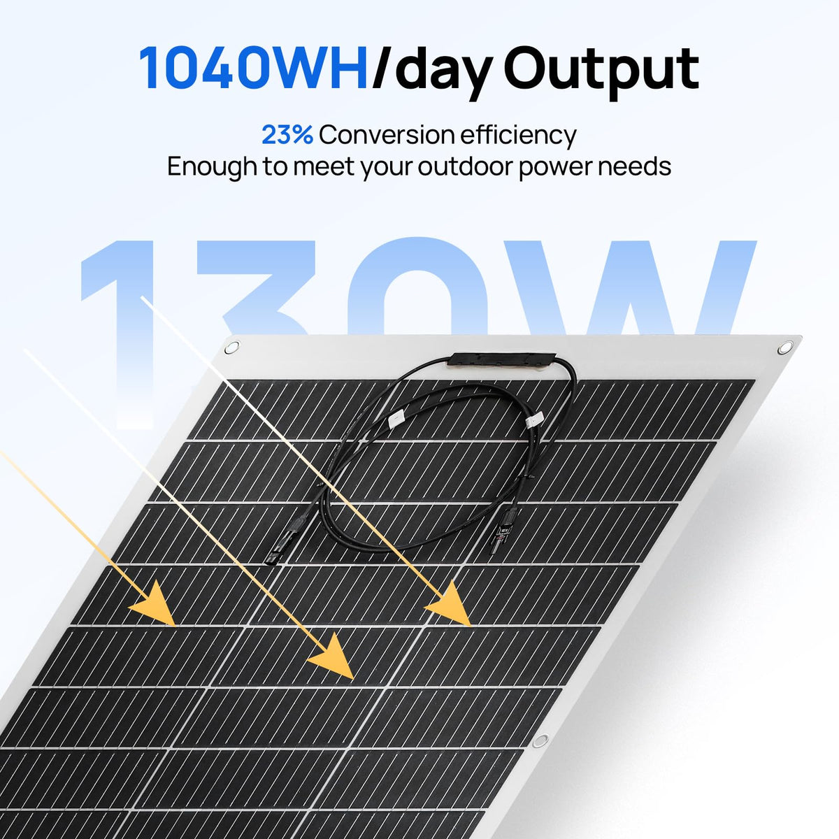 Eco-Worthy ultra-thin panel for easy handling and mounting.