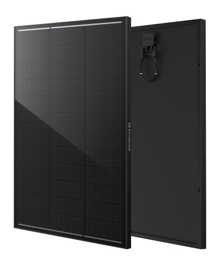 ECOBOSS 100W N-Type front view shows compact design for easy RV installation.
