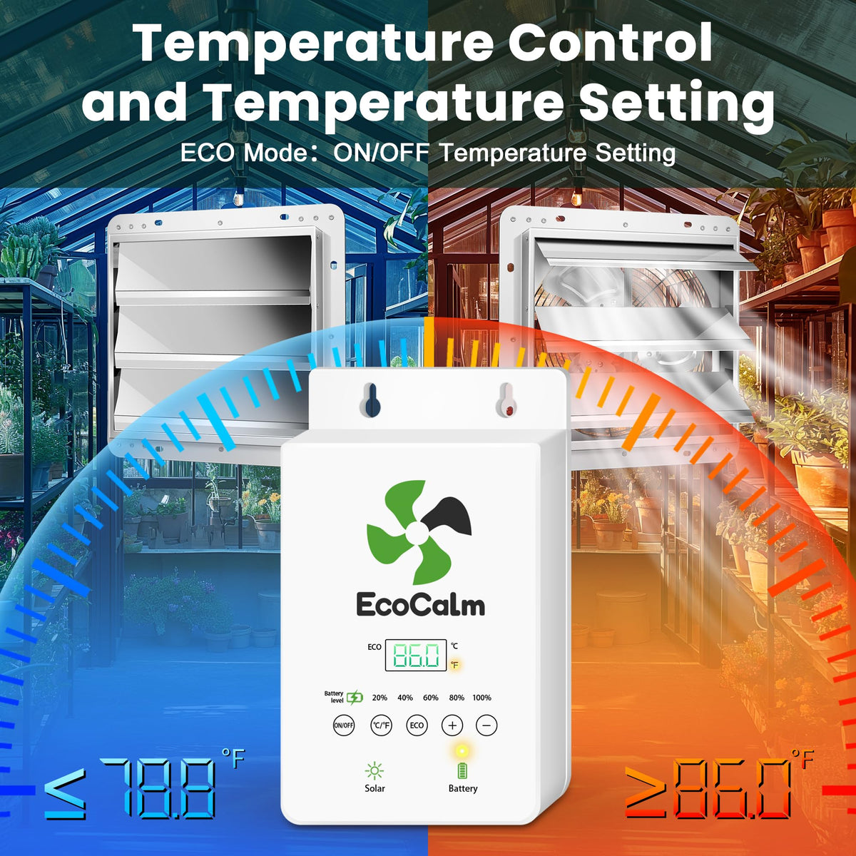 ecoCalm 660 CFM fan design delivers high airflow for spaces up to 1100 ft³
