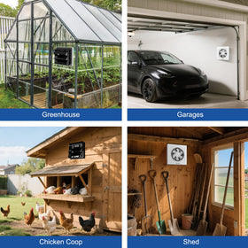 EcoCalm installed in a greenhouse demonstrates steady airflow