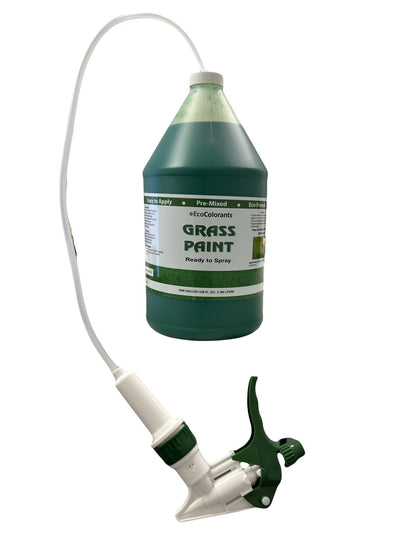 EcoColorants grass paint gallon with sprayer for easy lawn color restoration