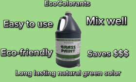 EcoColorants Green Grass Paint Made in USA label denotes trusted quality