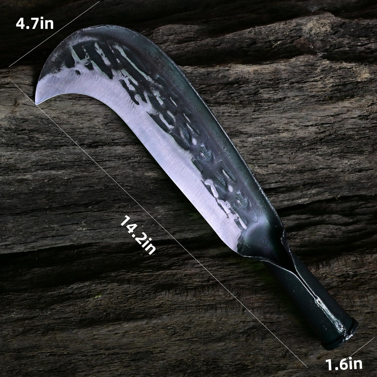 EcoDigiLife machete ready for camping, reliable survival tool.