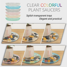 ECOESPTI plant saucers for indoor and outdoor use guard surfaces during watering