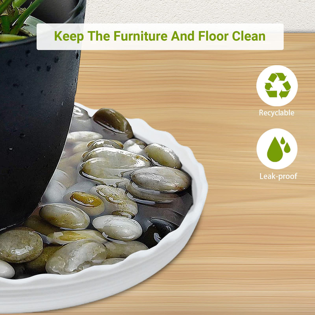 ECOESPTI 7-pack saucers are washable and reusable for easy maintenance.
