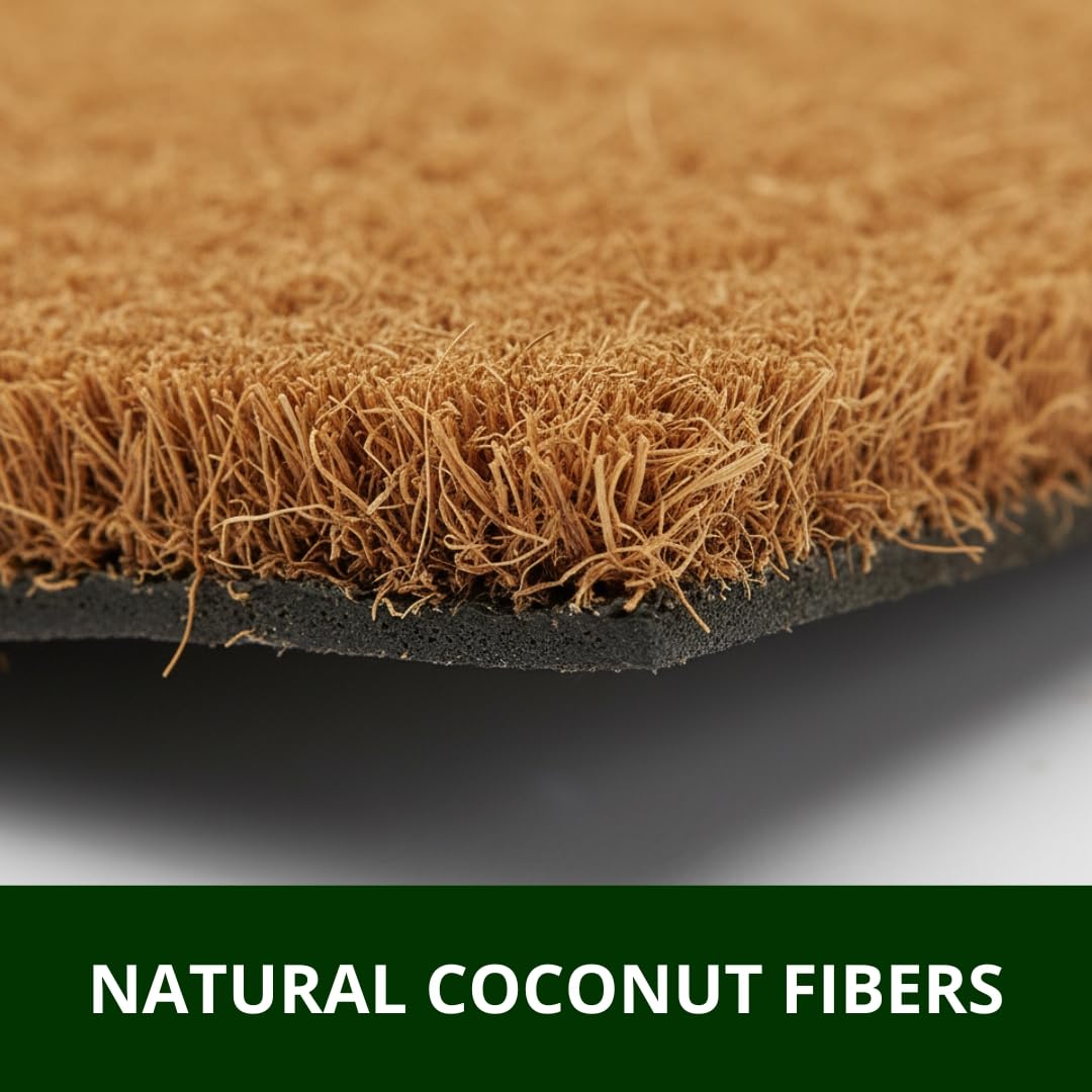 Ecomills Coco Coir Doormat at door sill fits standard doors