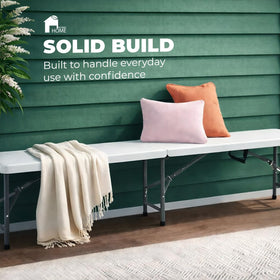 EconoHome folding bench suitable for camping use, lightweight and durable