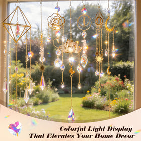 Ecoofor sun catcher kit color beads yield bright, cheerful window art.