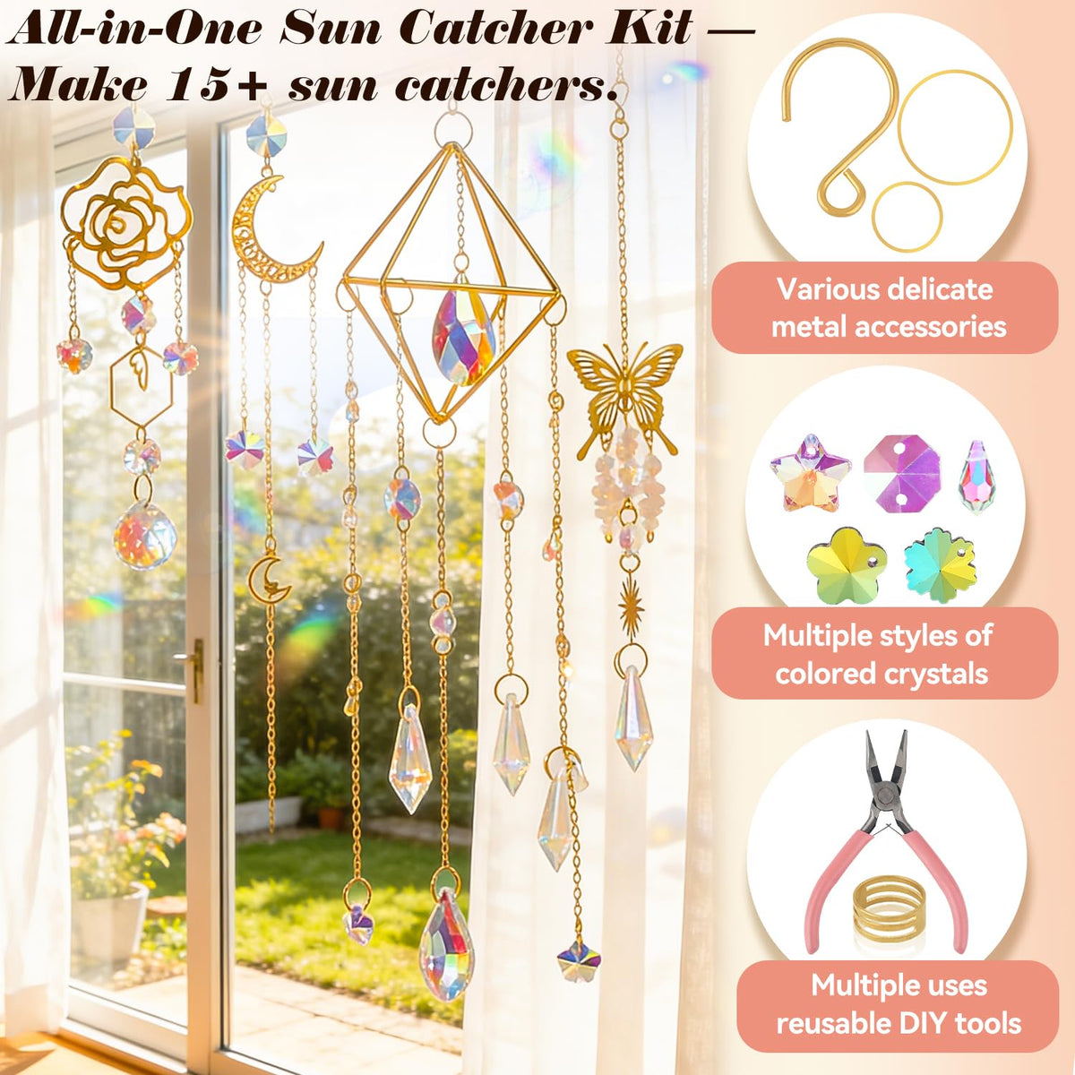 Ecoofor sun catcher kit craft mat provides a comfortable crafting surface.