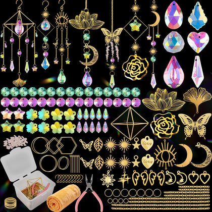 Ecoofor sun catcher kit crystal wind chime for sparkling indoor window decor.