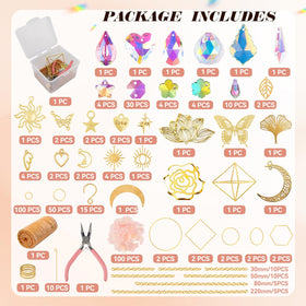 Ecoofor sun catcher kit rainbow beads create vivid light prisms.