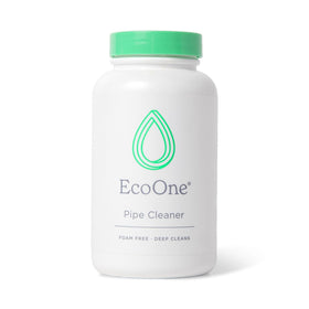 EcoOne Pipe Cleaner bottle pour demonstrating easy application for deep pipe cleaning