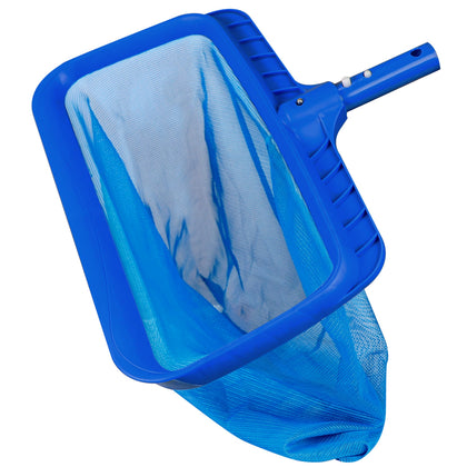 EcoNour Pool Skimmer Net full view demonstrates sturdy construction for easy pool debris removal.
