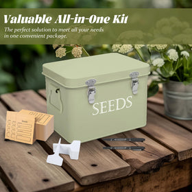 Ecopark seed storage box airtight latch and handle for secure transport
