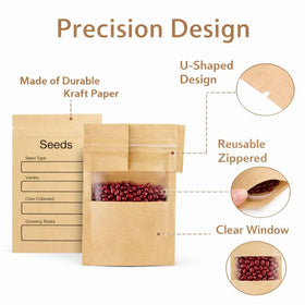Ecopark seed storage box compact design fits large and small packets
