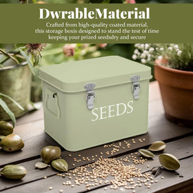 Ecopark seed storage box easy-clean powder-coated surface after gardening