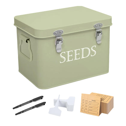 Ecopark seed storage box front view for easy access and organized seeds