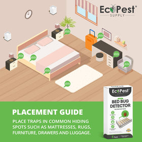 EcoPest Bed Bug Detector with a transparent housing facilitates bug identification.