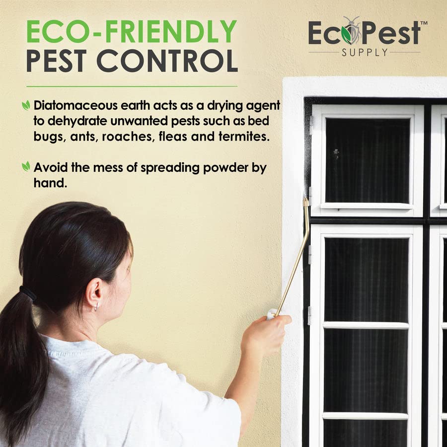 ECOPEST Powder Duster used for surface dusting around shelves