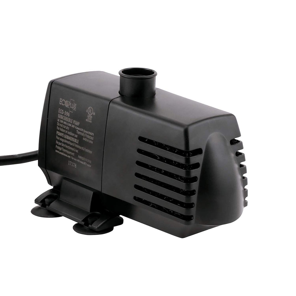EcoPlus Eco 396 pump top view demonstrates compact, reliable flow for aquariums.