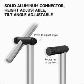 ECOPOOLTECH heavy-duty ribs resist wind and extend umbrella life