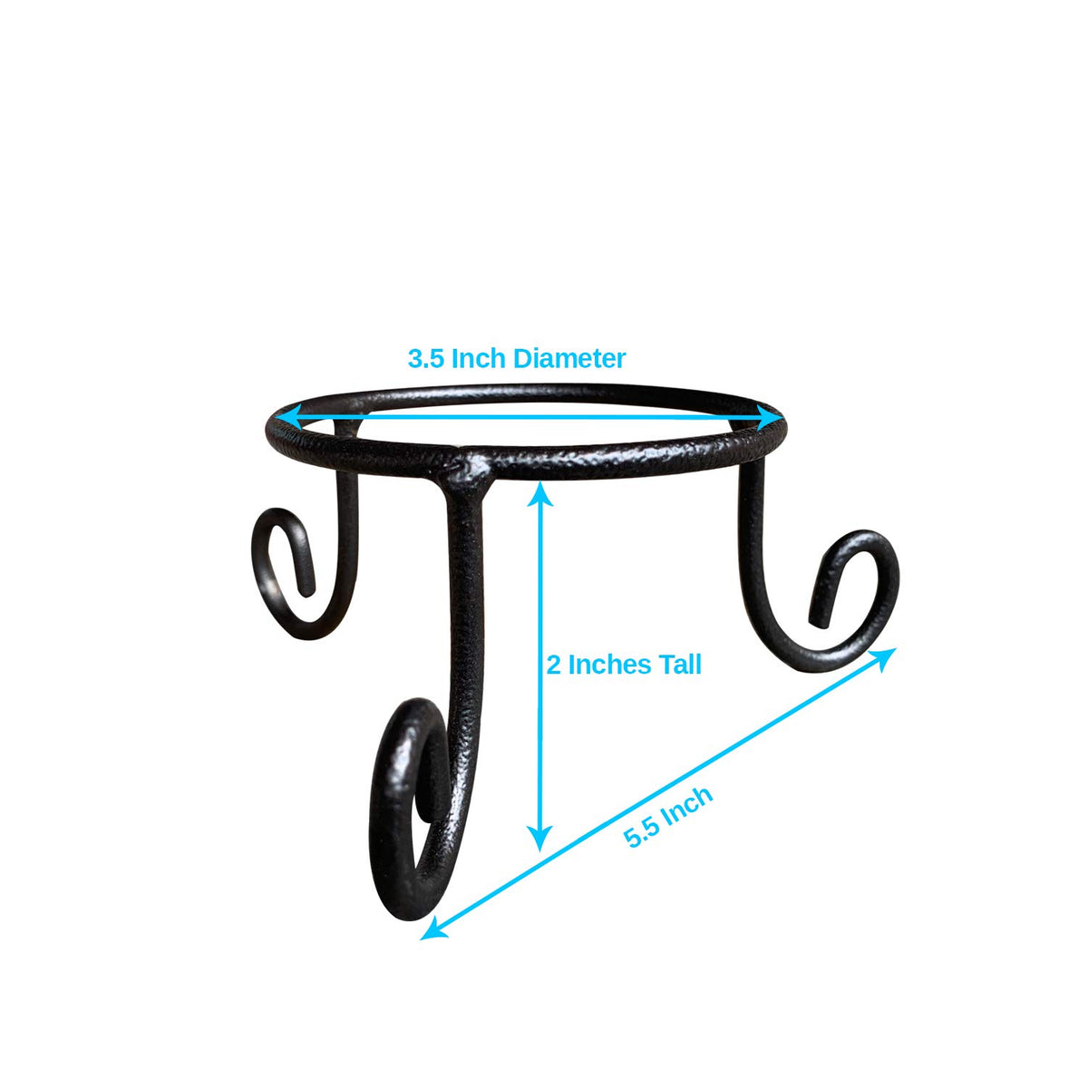 EcoRise wrought iron gazing ball stand provides sturdy, rust-resistant display for spheres and globes