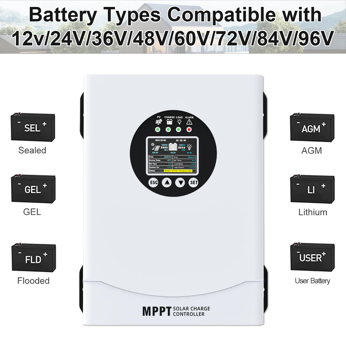 EcoSolLi MPPT controller in daily-use for off-grid cabins and workshops.