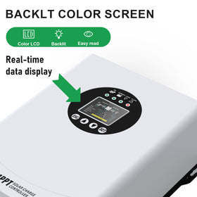EcoSolLi MPPT with protective indicators helps monitor system health.