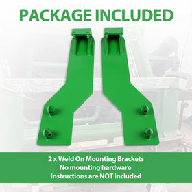 Bracket base supports building custom attachments from a sturdy welded foundation