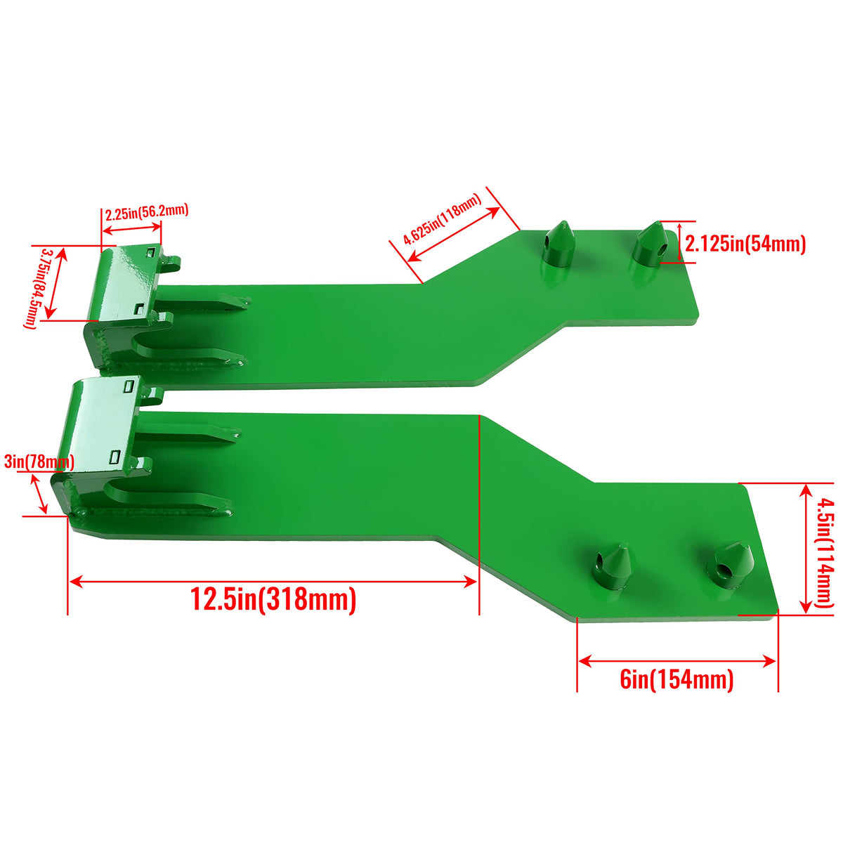 Heavy-duty steel construction of ECOTRIC brackets delivers maximum strength