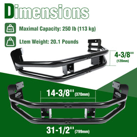 ECOTRIC rear bumper bar installation process on Z-series mower.