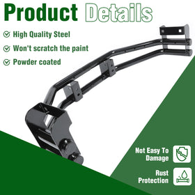 ECOTRIC dual-function design showing hitch and shield roles.