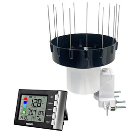ECOWITT WH5360H rain gauge front view for precise rainfall tracking.