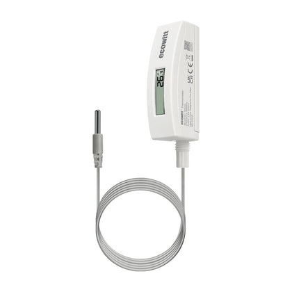 ECOWITT WN34BL LCD display shows precise pool temperatures at a glance.