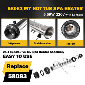 E-cowlboy 5.5KW Incoloy heater with 316 stainless housing for durability