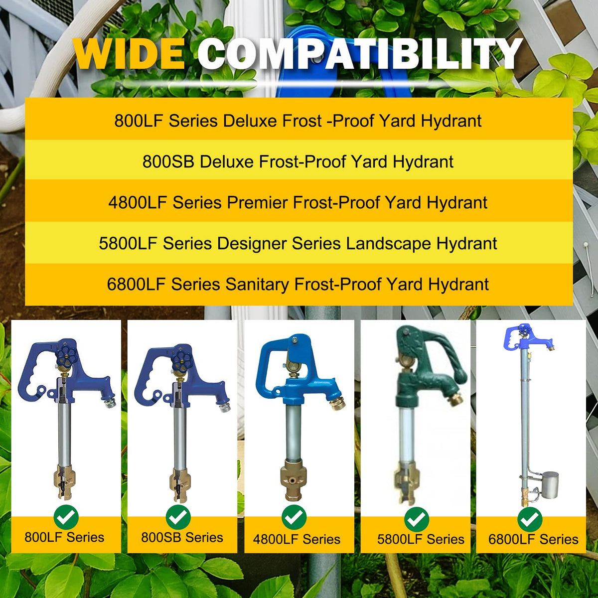 E-cowlboy brass packing nut restores tight seal in frost-proof hydrants