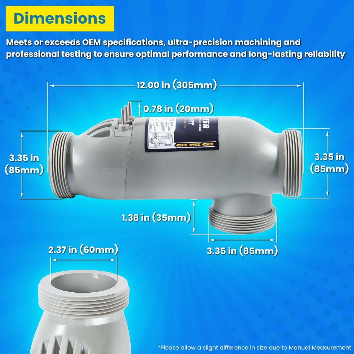 E-cowlboy automatic self-cleaning salt cell reduces maintenance needs.