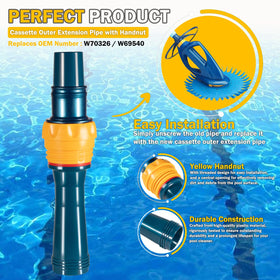 E-cowlboy durable plastic construction extends your pool cleaner's lifespan.