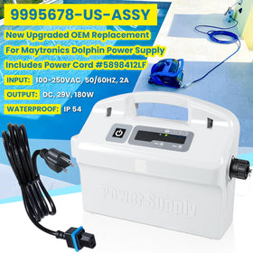Dolphin Apollo Plus power supply by E-cowlboy, side view, supports steady cleaning cycles.