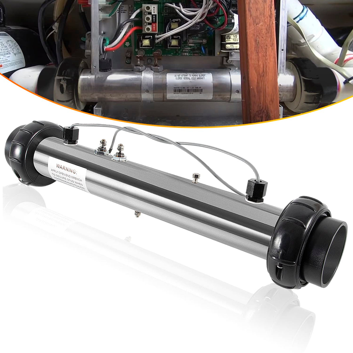 E-cowlboy premium 58083 M7 heater assembly with Balboa sensors for reliable spa heating