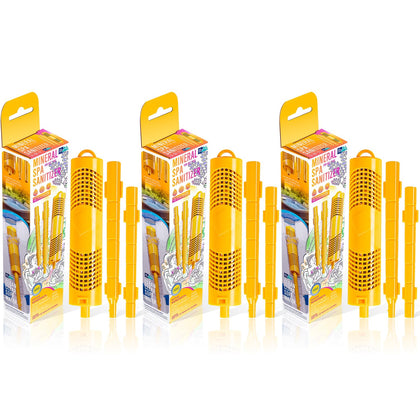 E-cowlboy spa mineral sticks 3-pack in yellow for universal compatibility.