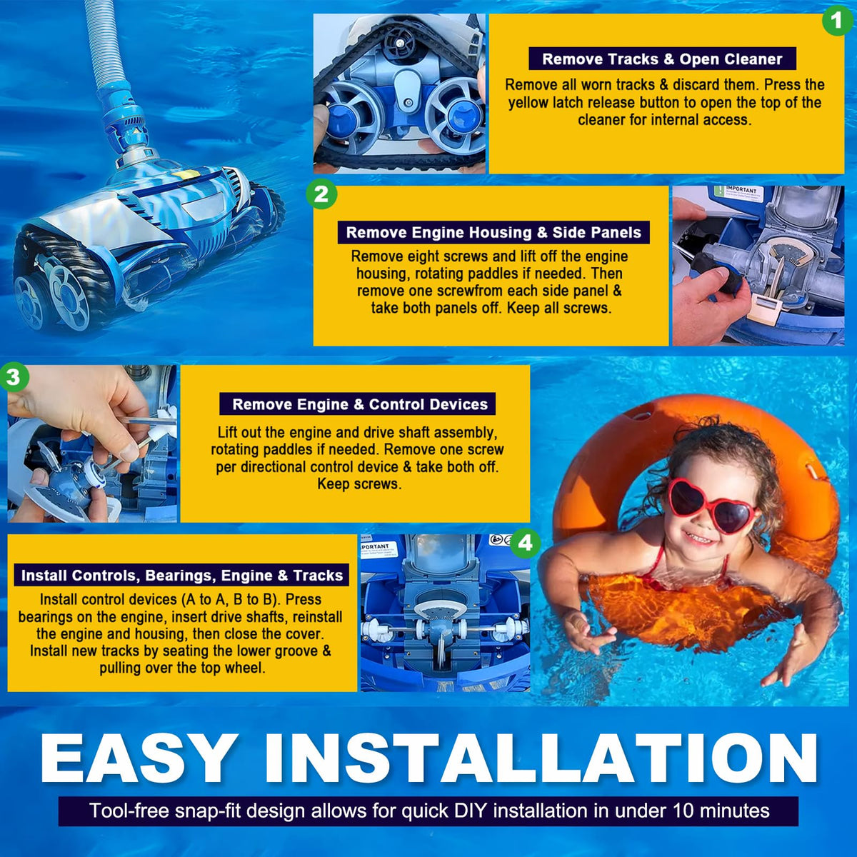 E-cowlboy engine assembly ensures reliable power and cleaner operation.
