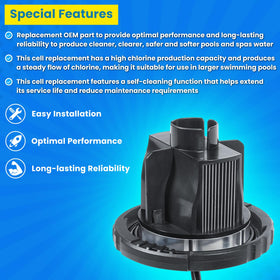 E-cowlboy TruClear chlorine production capacity supports larger pools.