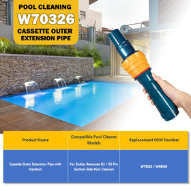E-cowlboy blue pipe with yellow handnut enables quick installation and secure fit.