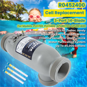 E-cowlboy Zodiac Jandy-compatible salt cell for smooth pool sanitization.