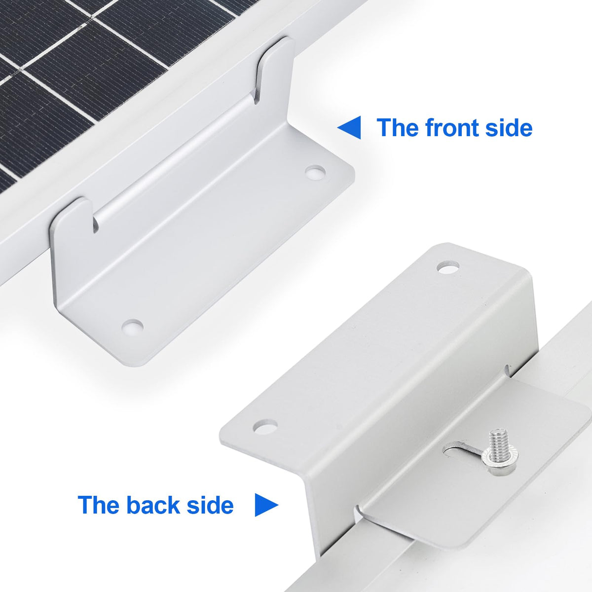 ECO-WORTHY flat-roof mounting suitable for boats, RVs, and camping setups.